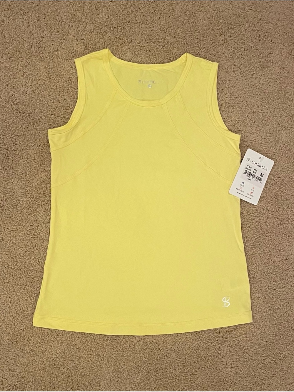 NWT Sofibella Girls’ Tennis Tank Top in color SUN